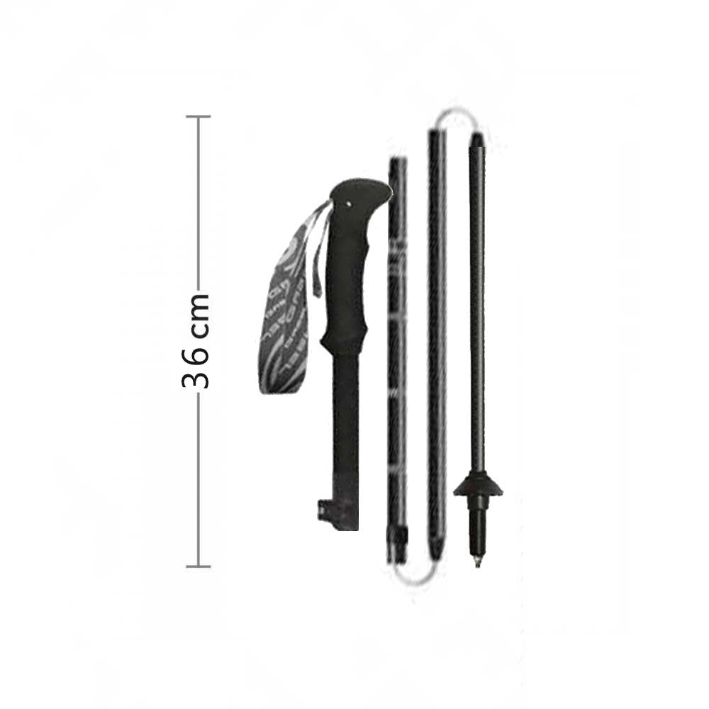 GABEL BASTONES IBEX CARBON XLT BLACK 116-135 CM