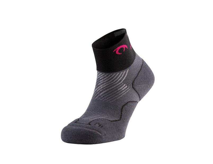 LURBEL DISTANCE THREE CALCETINES UNISEX GRIS/FUCSIA