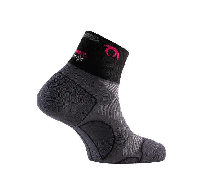 LURBEL DISTANCE THREE CALCETINES UNISEX GRIS/FUCSIA