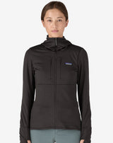 PATAGONIA R1 THERMAL FULL-ZIP JACKET MUJER NEGRO