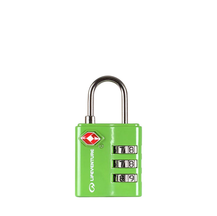 LIFEVENTURE CANDADO TSA COMBI LOCK GREEN