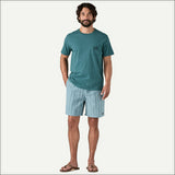 PATAGONIA CAMISETA FLIYING FISH TIDES - ORGANIC POCKET HOMBRE WETLAND BLUE