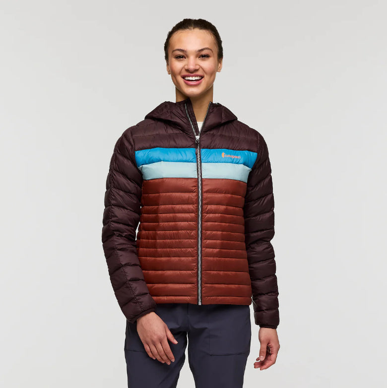 COTOPAXI PLUMAS FUEGO DOWN HOODED MUJER COFFEE