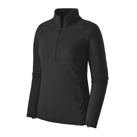 PATAGONIA  CAPILENE THERMA WEIGHT ZIP NECK NEGRO CAMISETA MUJER
