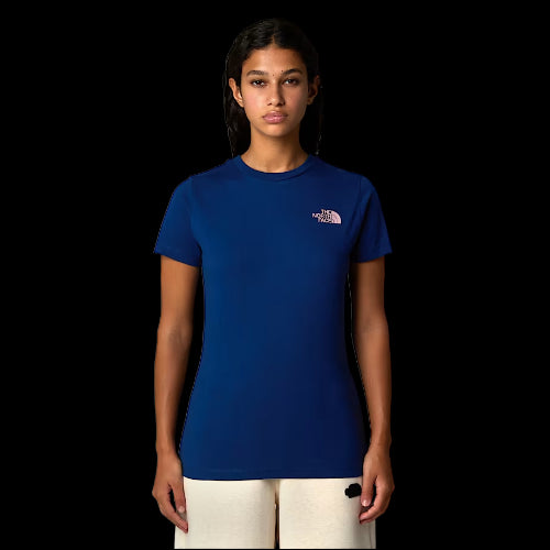 THE NORTH FACE CAMISETA BOX NSE MUJER ESTATE BLUE METAL PINK