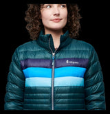 COTOPAXI CHAQUETA FUEGO DOWN MUJER DEEP OCEAN STRIPES