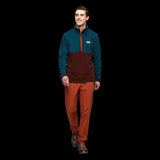 COTOPAXI CHAQUETA AMADO FLEECE PULL OVER 1/2 HOMBRE ABYSS AND CHESTNUT