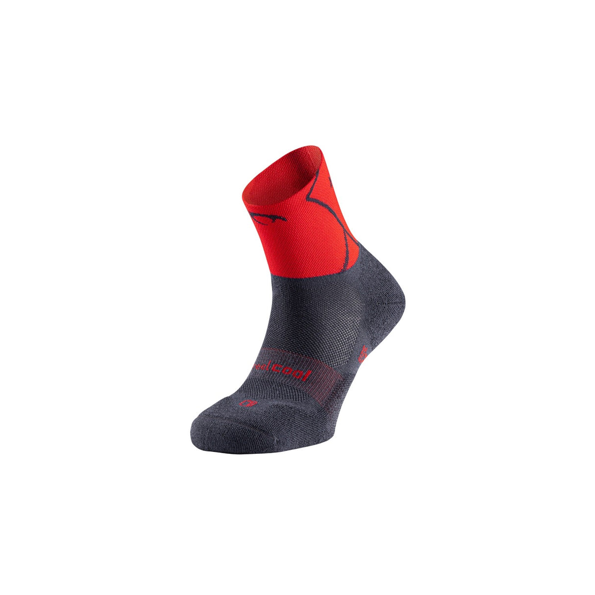 LURBEL TRACK FOUR DARK GREY & RED