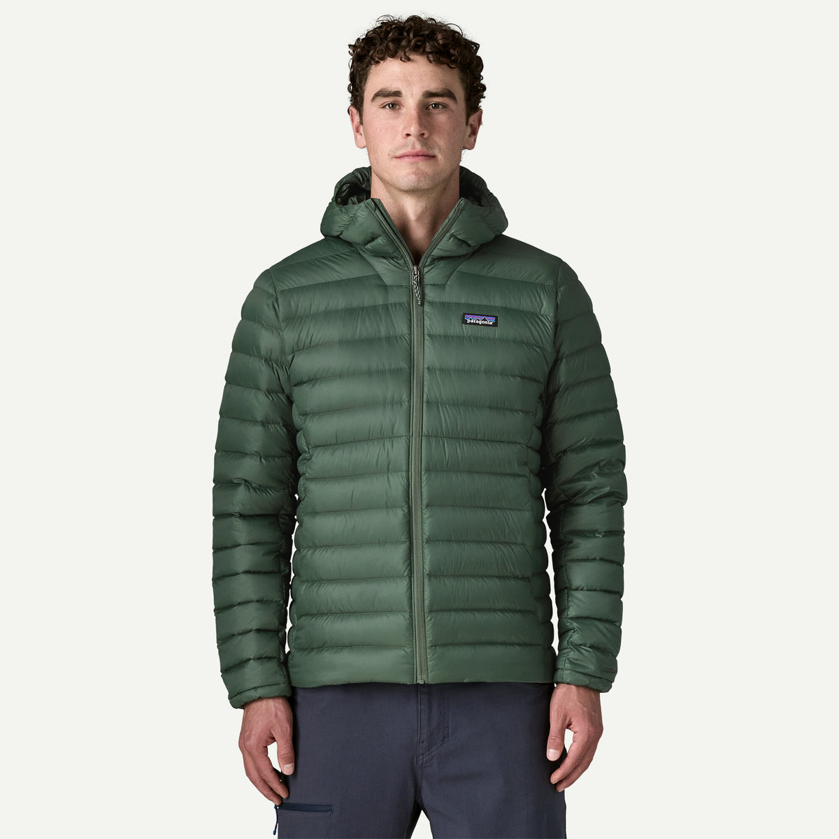 Patagonia Down Sweater Hoody hombre Treeline Green