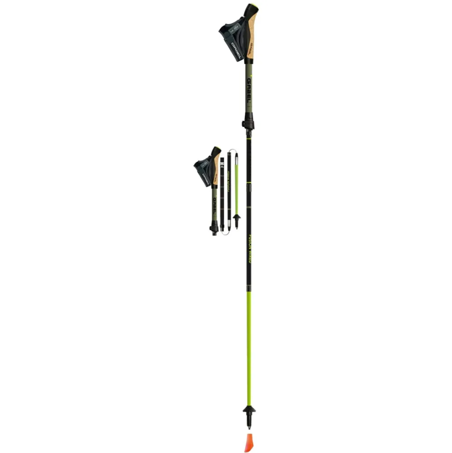 GABEL BASTONES FUSION WIRED 2025 BLACK 110-130 CM