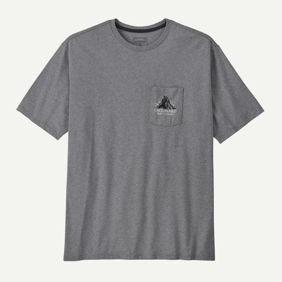 PATAGONIA CAMISETA CHOUINARD CREST POCKET RESPONSIBILI HOMBRE GRAVEL HEATHER