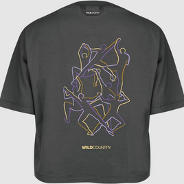 WILDCOUNTRY CAMISETA CROP SEQUENCE MUJER ONYX