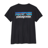 PATAGONIA CAMISETA P6 LOGO RESPONSIBILI MUJER BLACK