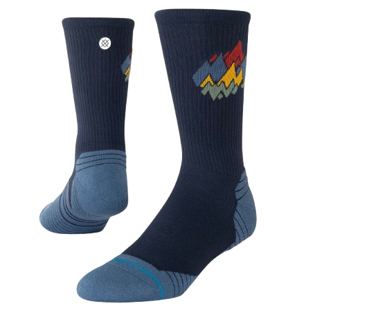 STANCE CALCETINES LIGHT CUSHION RUN PEAKS RIBBED LIGHT CREW