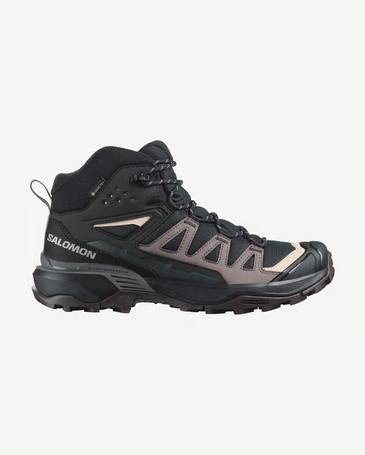 SALOMON X ULTRA 360 MID GTX MUJER BLACK PLUM KITTEN