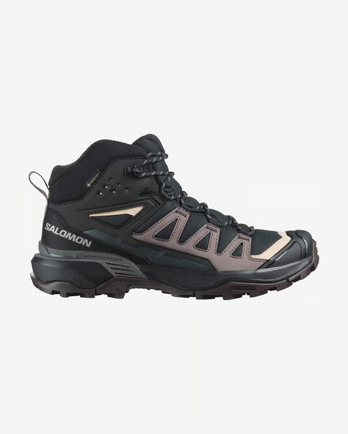 SALOMON X ULTRA 360 MID GTX MUJER BLACK PLUM KITTEN