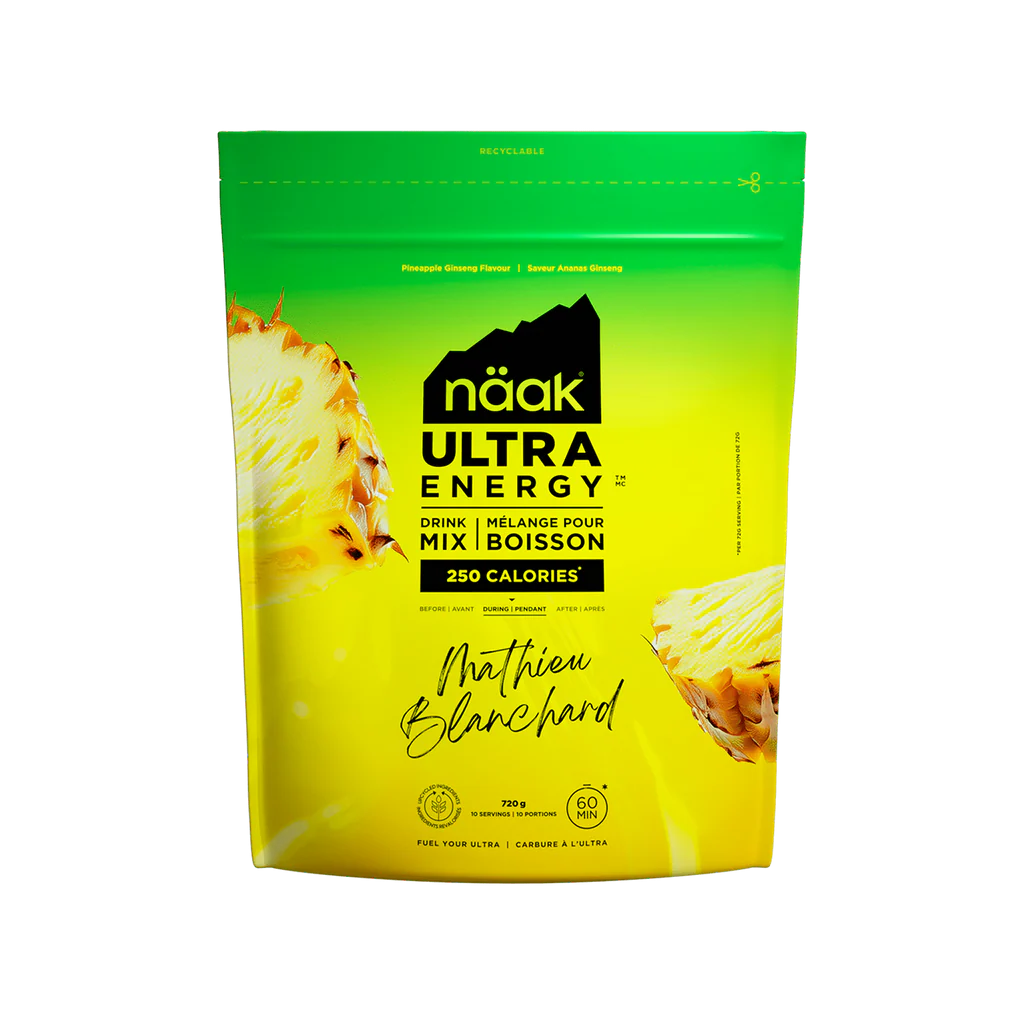 NAAK ULTRA ENERGY DRINK MIX PINEAPLE GINSENG 720G