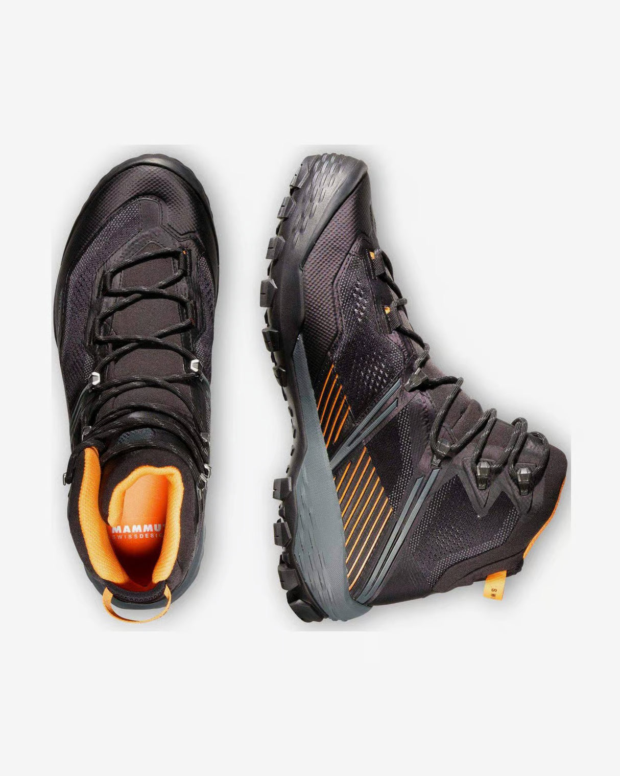MAMMUT DUCAN 2 HIGH GTX HOMBRE BLACK DARK TANGERINE