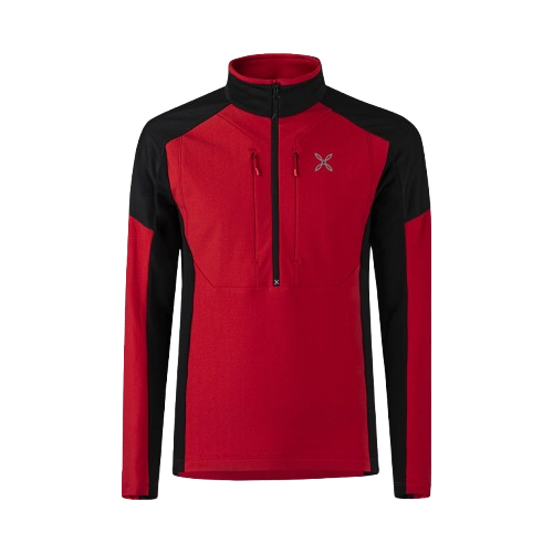 MONTURA FORCE ANORAK HOMBRE MUJER ROJO Y NEGRO