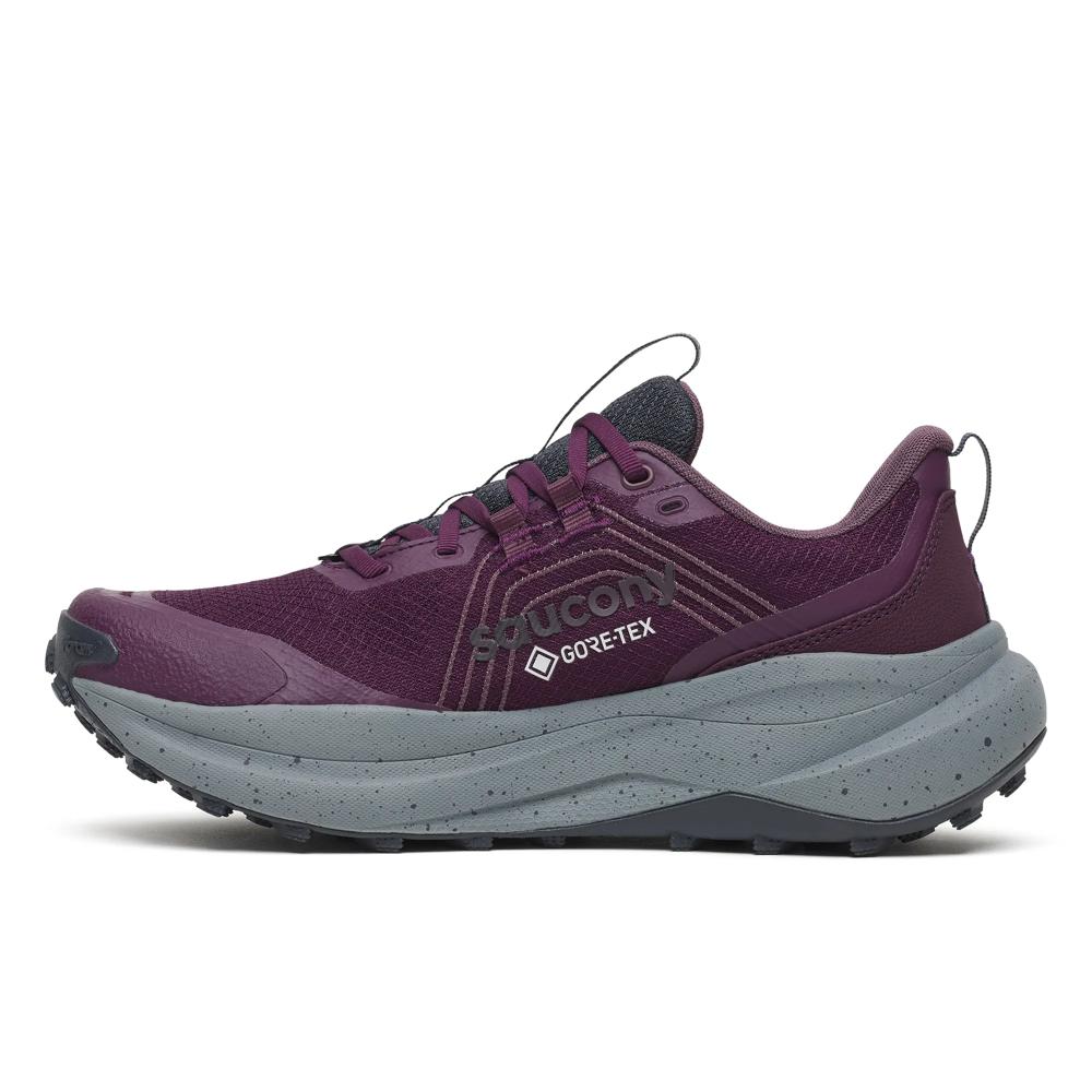 SAUCONY XODUS ULTRA 4 GTX EGGPLANT/CINDER MUJER