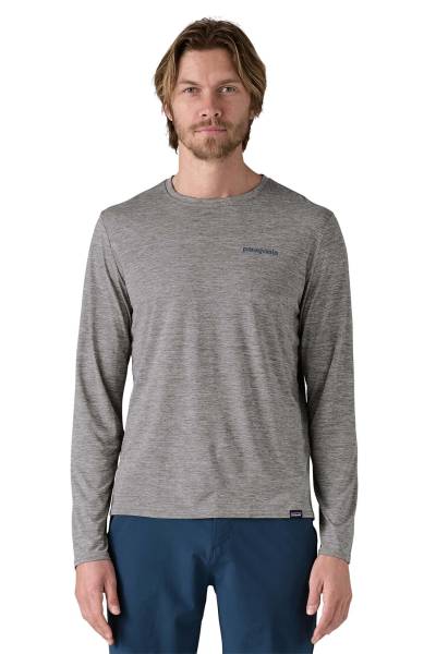 PATAGONIA CAMISETA MANGA LARGA CAP COOL DAILY GRAPHIC HOMBRE WATERS GREY