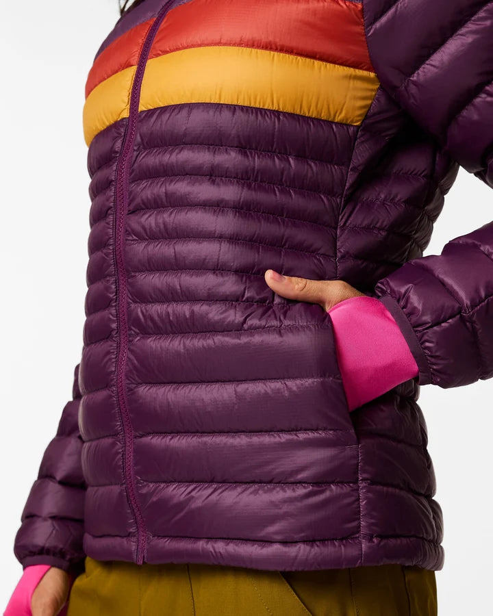 COTOPAXI CHAQUETA FUEGO DOWN MUJER ACAI STRIPES